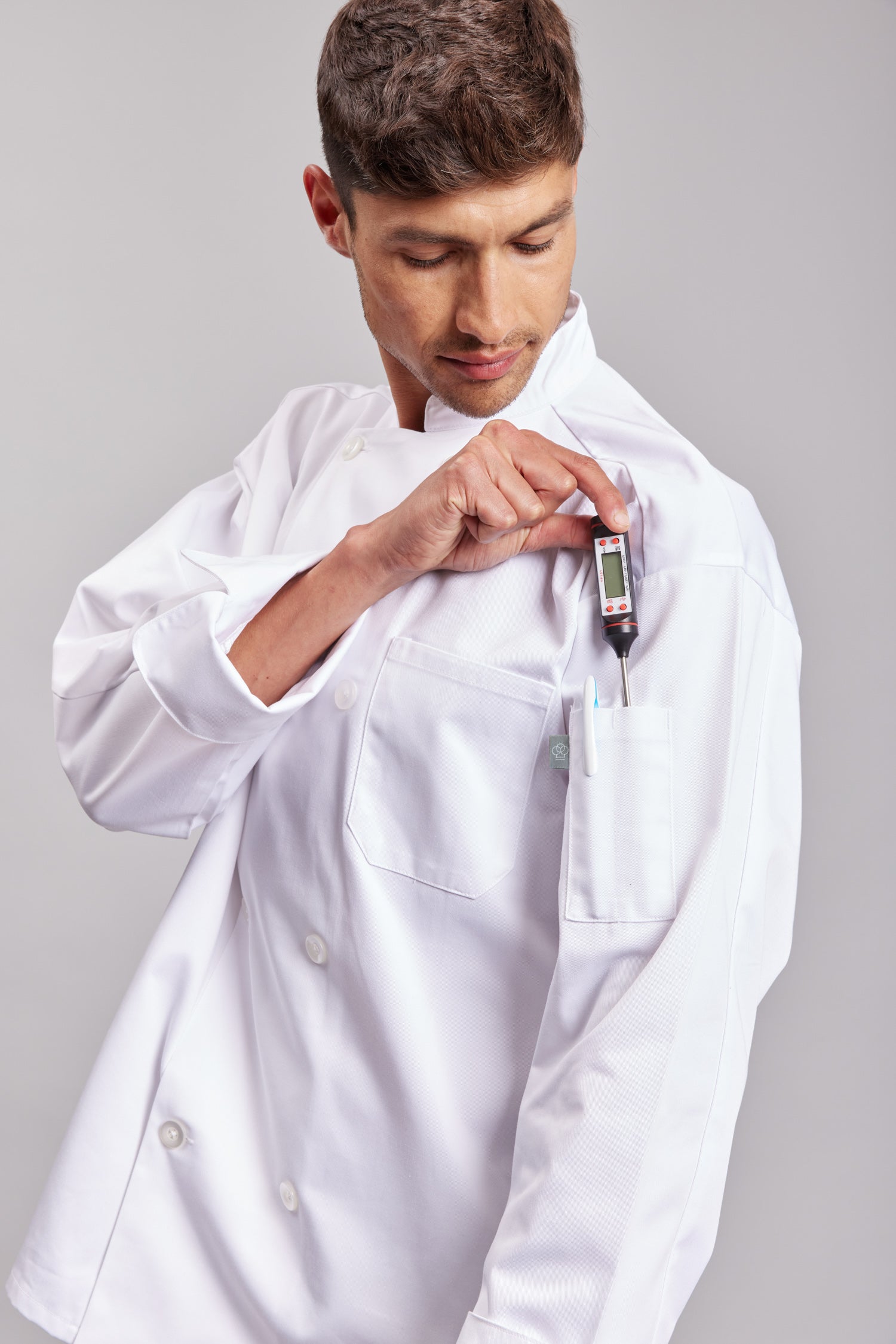 Chaqueta Prime Chef Unisex Boston Blanca