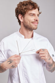 Chaqueta Prime Chef Unisex Tampa Blanca