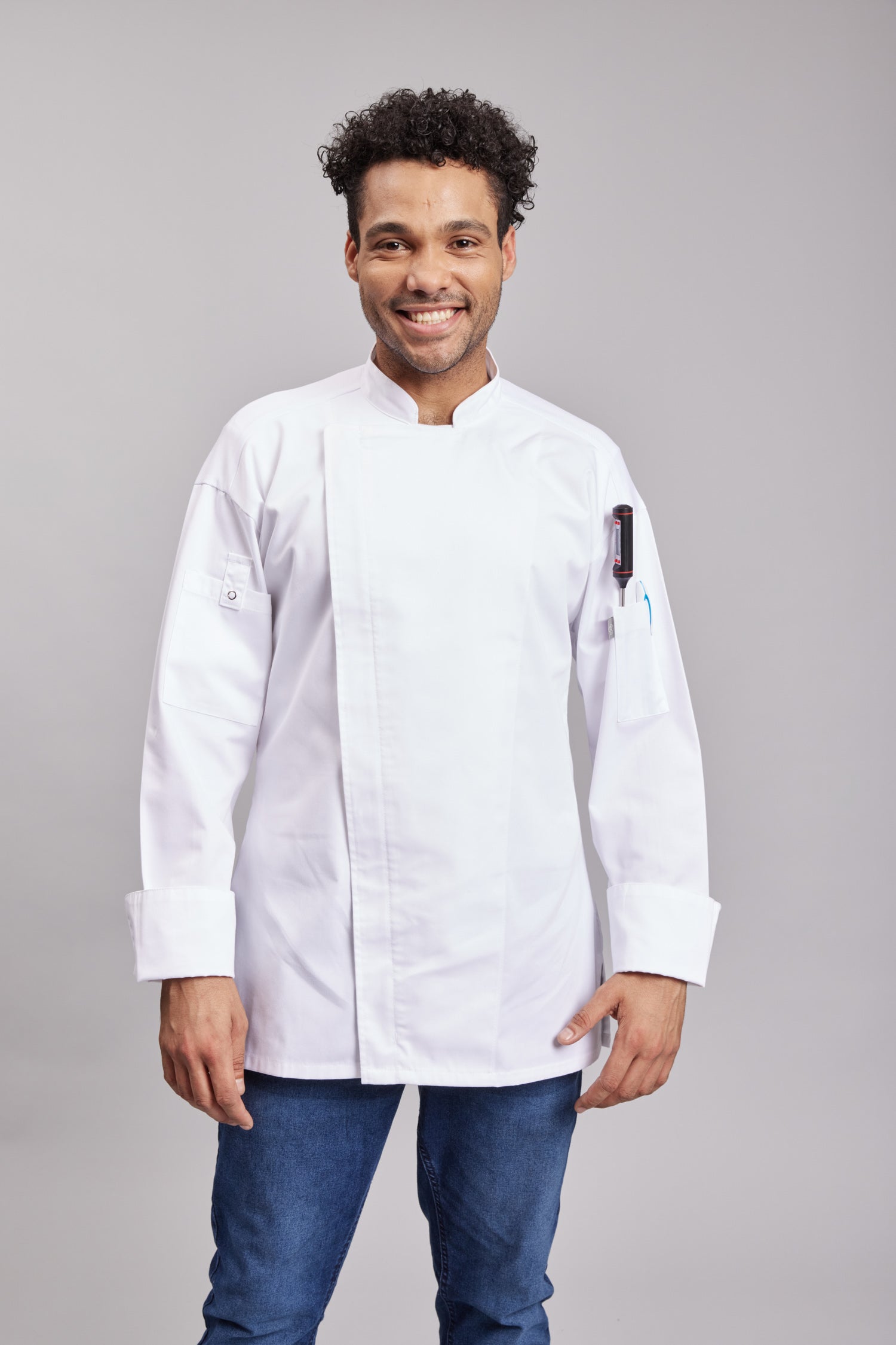 Chaqueta Prime Chef Unisex Madison Blanca
