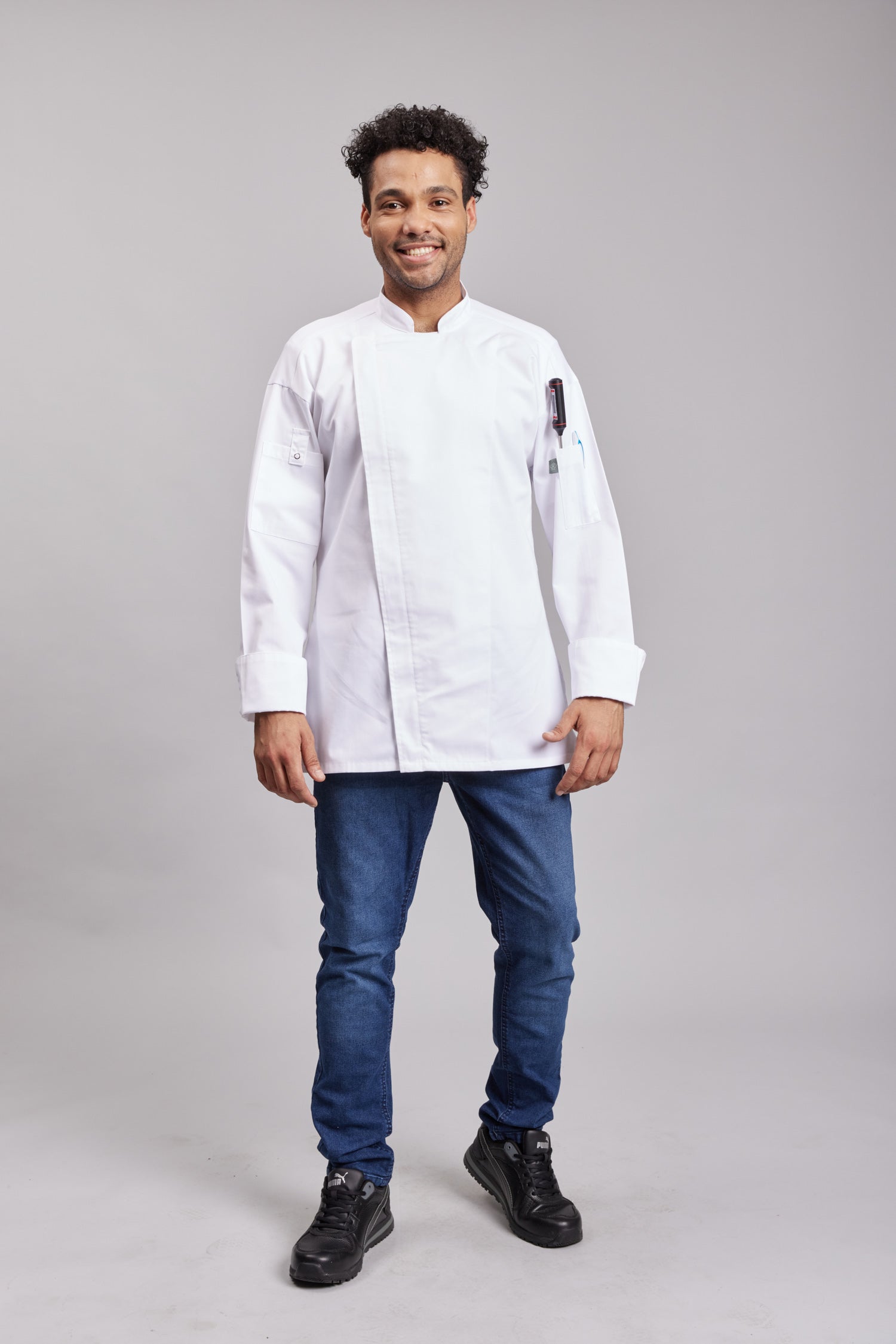 Chaqueta Prime Chef Unisex Madison Blanca