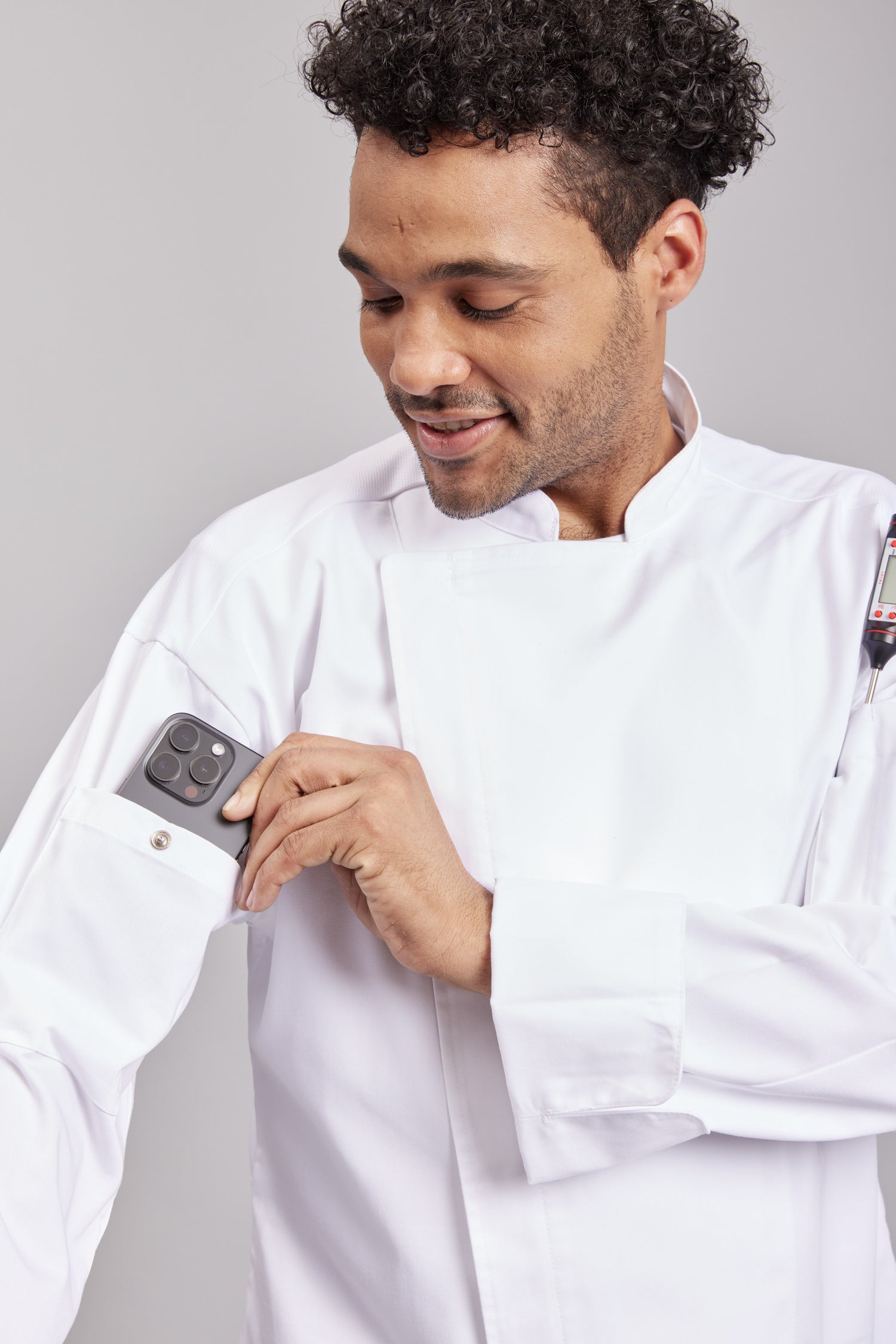 Chaqueta Prime Chef Unisex Madison Blanca