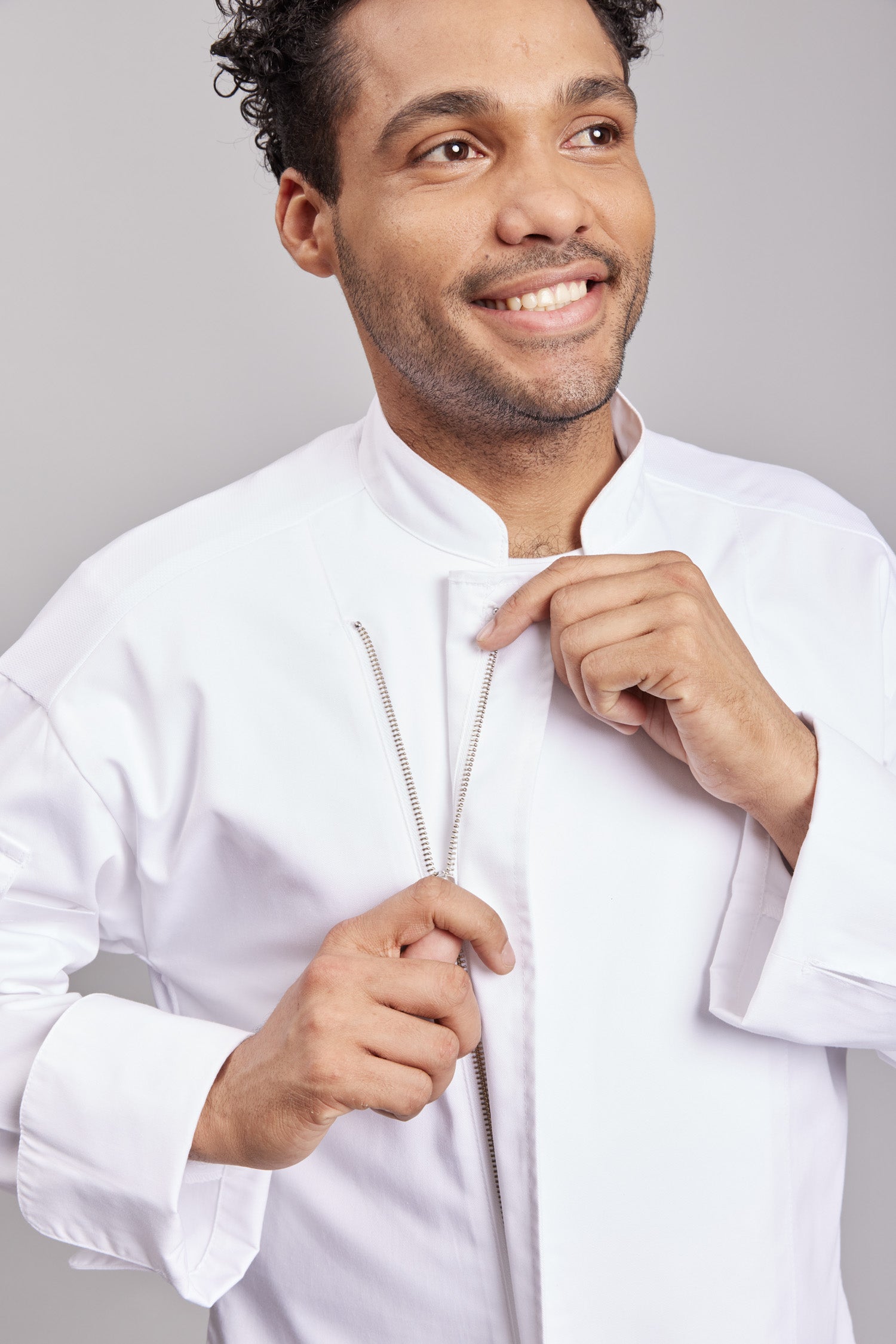 Chaqueta Prime Chef Unisex Madison Blanca