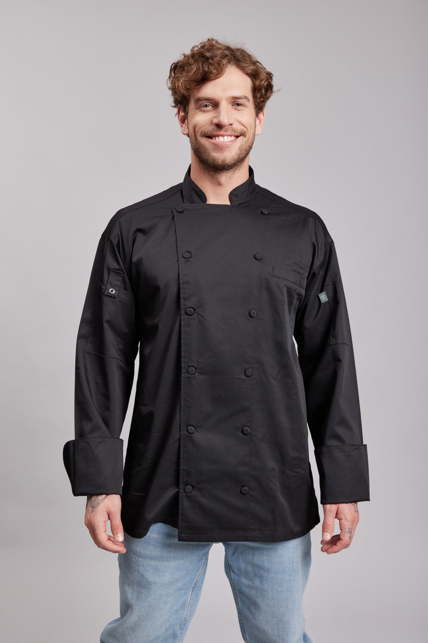 Chaqueta Prime Chef Unisex Augusta Negra