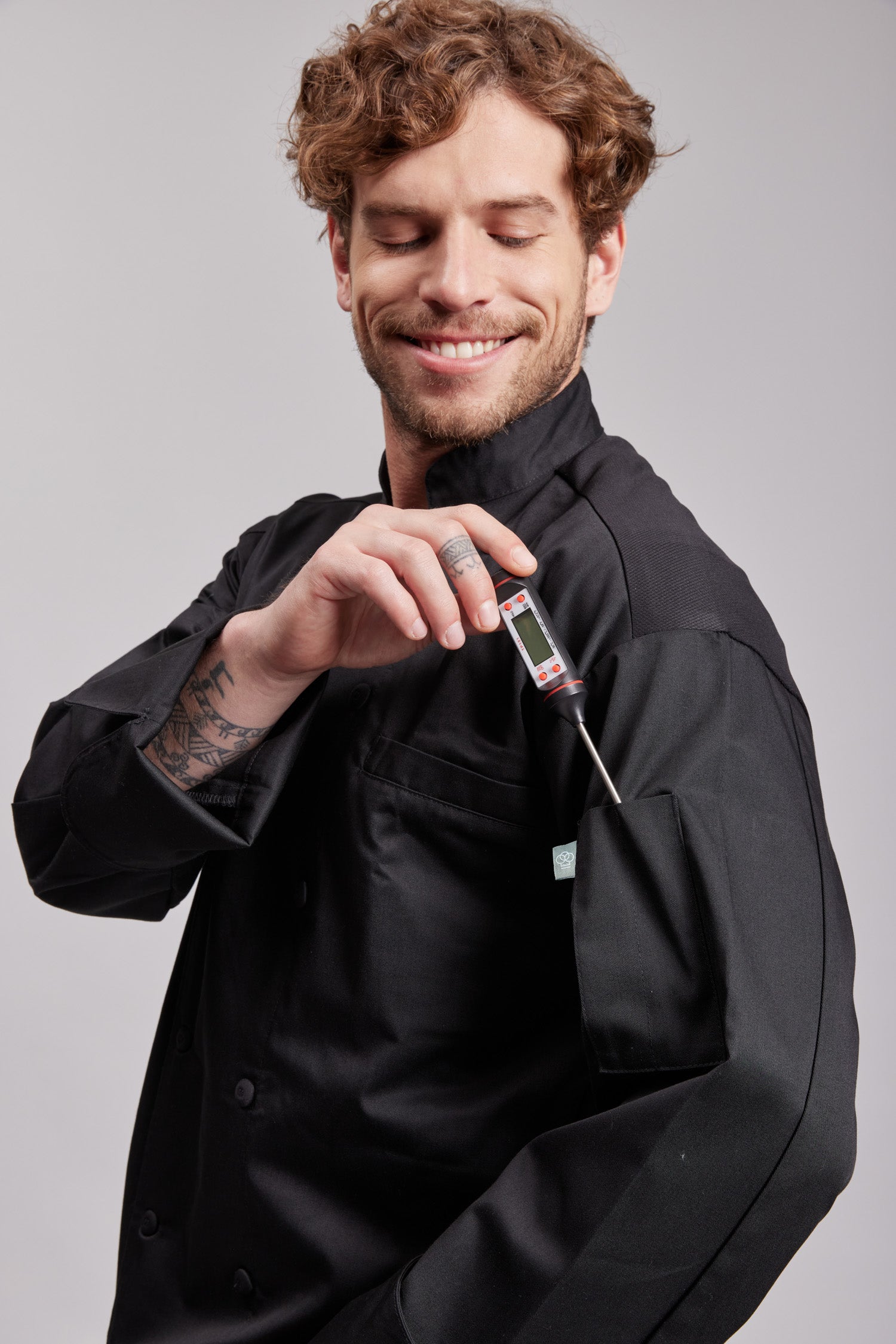 Chaqueta Prime Chef Unisex Augusta Negra