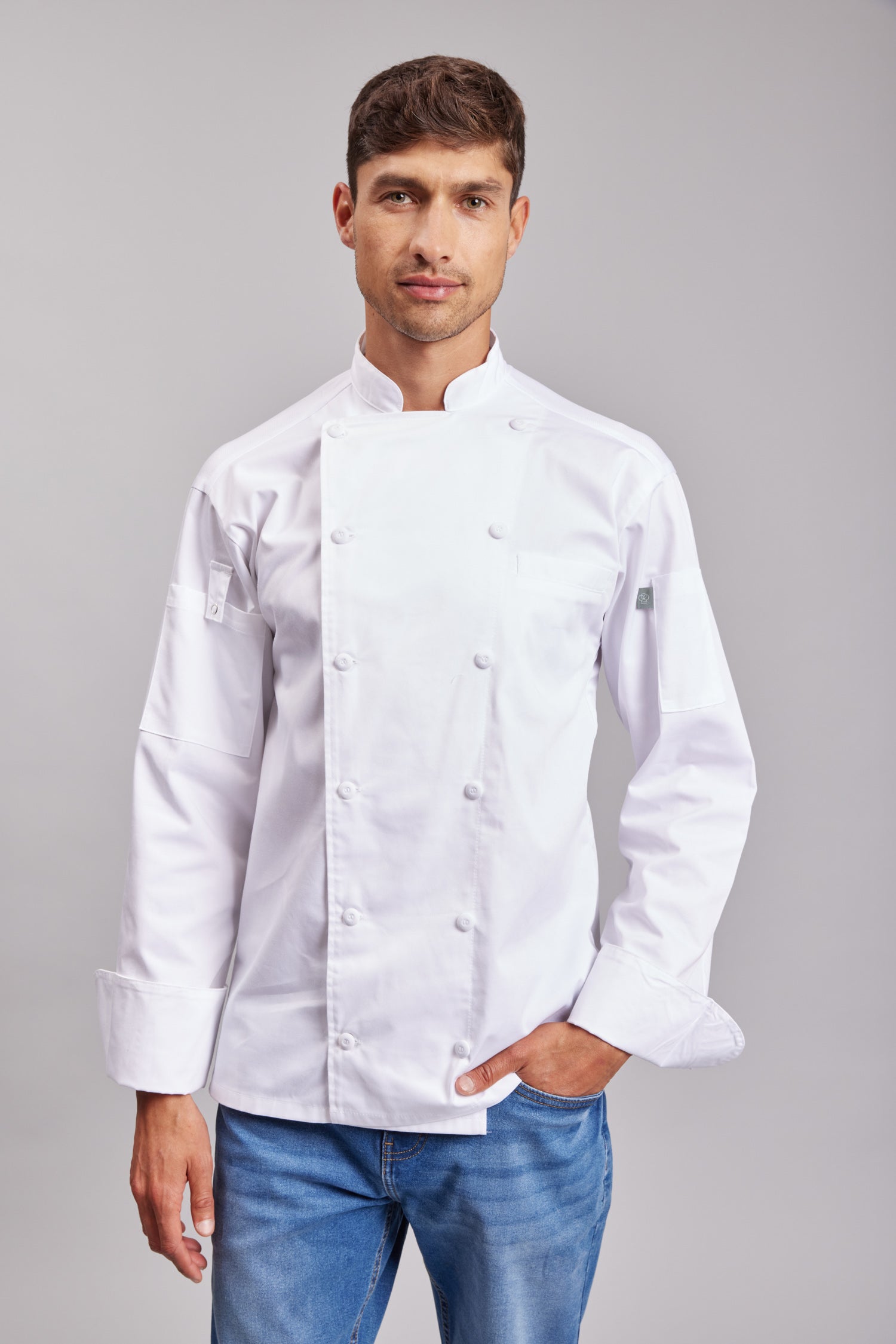 Chaqueta Prime Chef Unisex Augusta Blanca