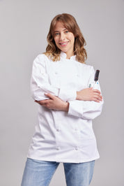 Chaqueta Prime Chef Unisex Augusta Blanca