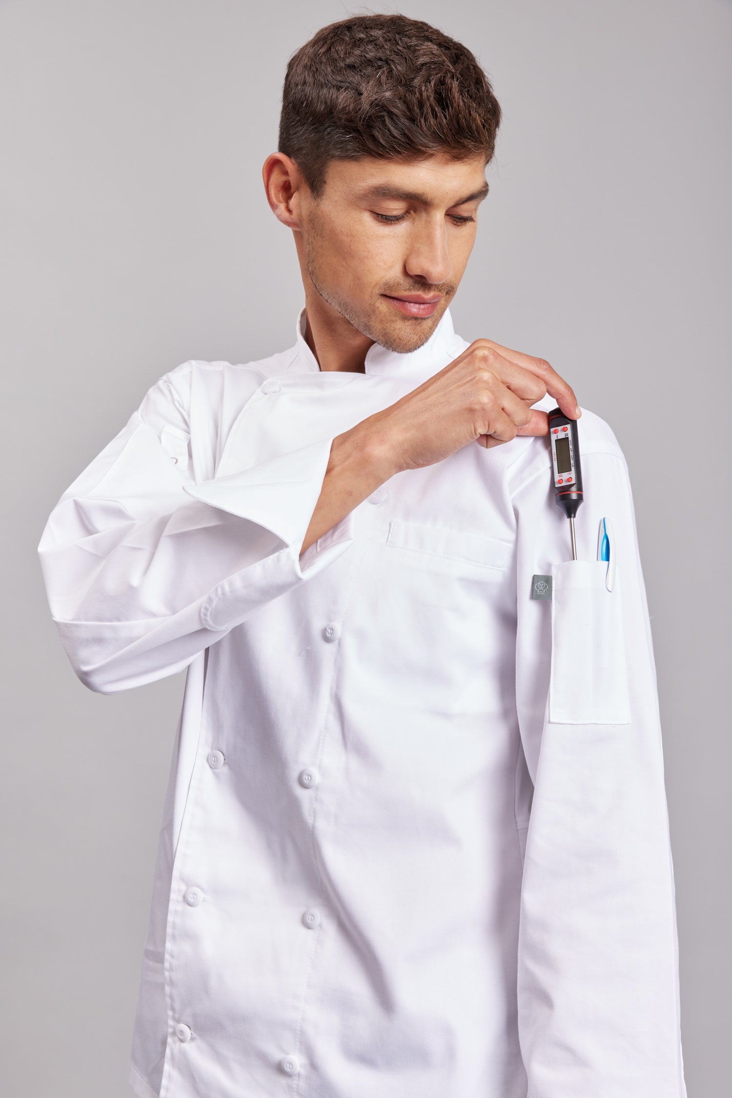 Chaqueta Prime Chef Unisex Augusta Blanca