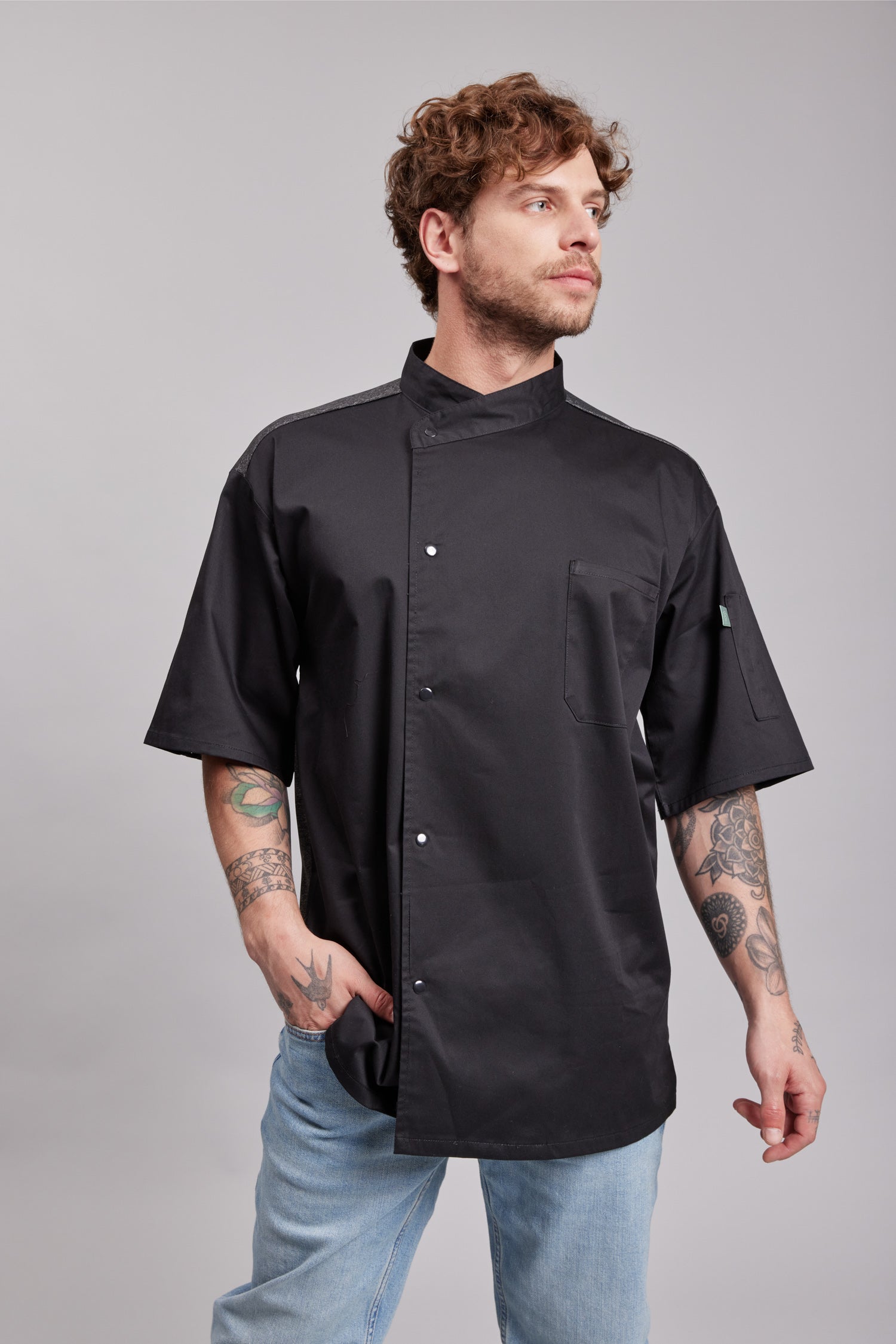 Chaqueta Prime Chef Unisex Dallas Negra