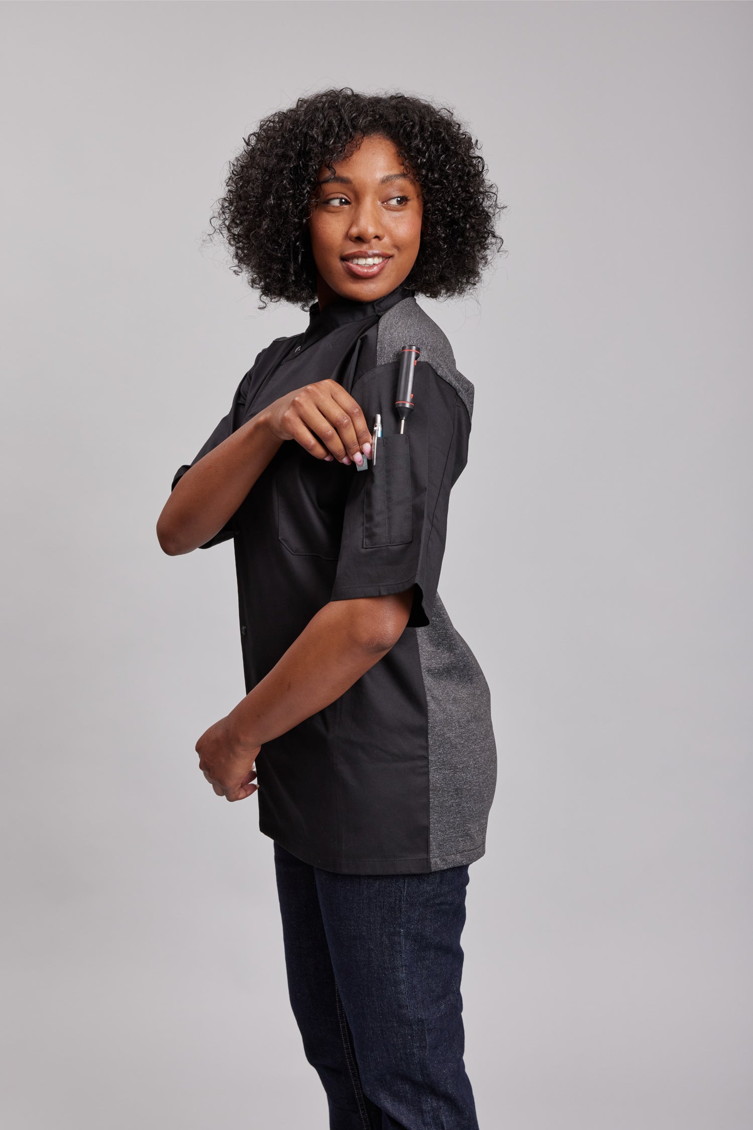 Chaqueta Prime Chef Unisex Dallas Negra