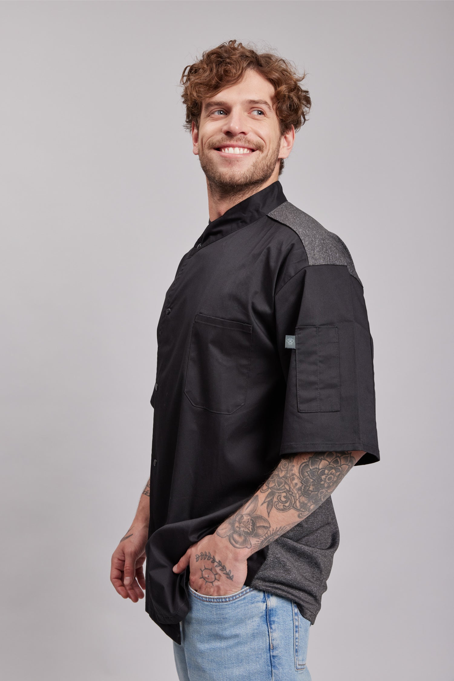 Chaqueta Prime Chef Unisex Dallas Negra