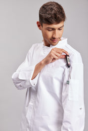 Chaqueta Prime Chef Unisex Cleveland Blanca