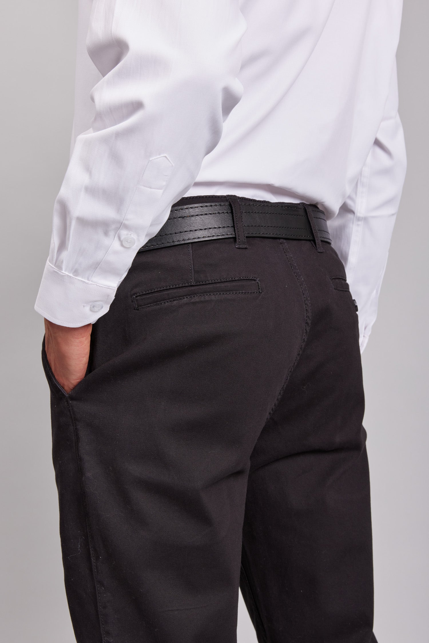 Pantalón Casual Slim Negro Hombre