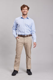 Pantalón Casual Slim Beige Hombre