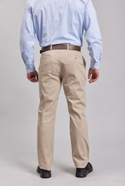 Pantalón Casual Slim Beige Hombre