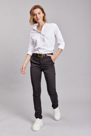 Pantalón Casual Slim Negro Mujer