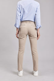 Pantalón Casual Slim Beige Mujer