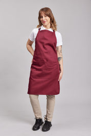 Delantal Pechera Prime Chef Sydney Burgundy