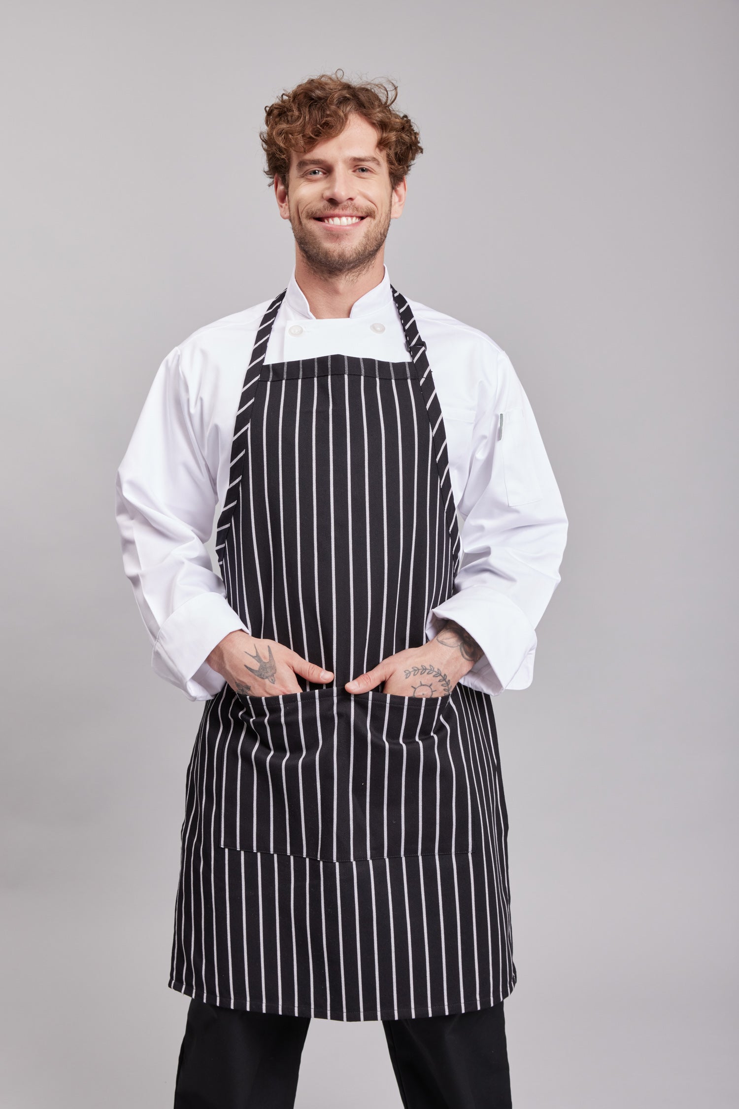 Delantal Pechera Prime Chef Sydney Rayado