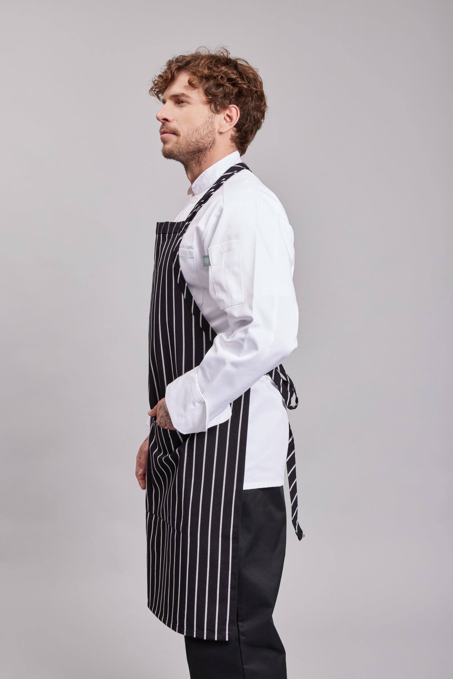 Delantal Pechera Prime Chef Sydney Rayado