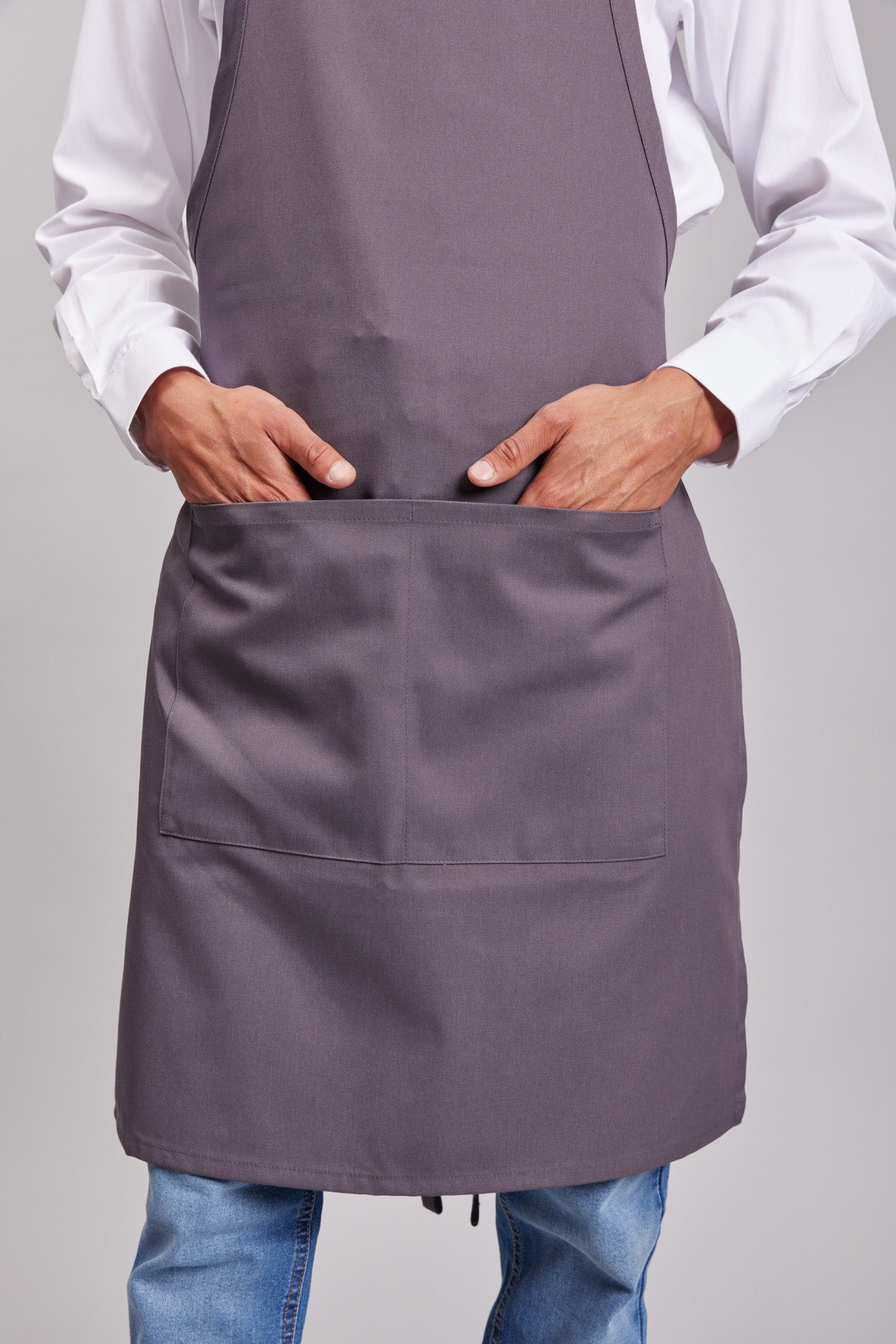 Delantal Pechera Prime Chef Sydney Gris