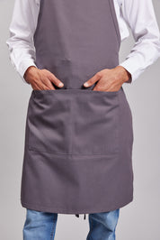 Delantal Pechera Prime Chef Sydney Gris