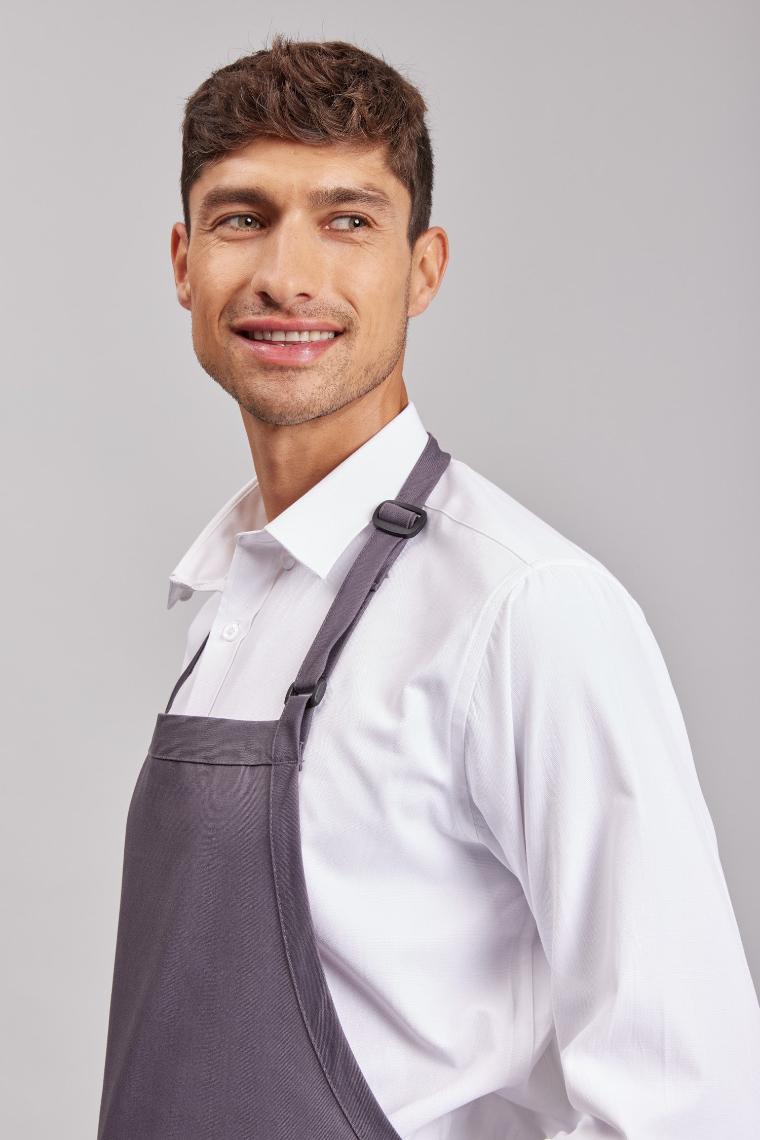 Delantal Pechera Prime Chef Sydney Gris