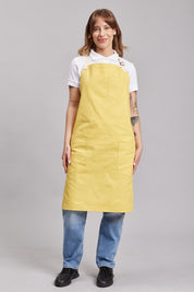Delantal Pechera Bicolor Prime Chef Melbourne Amarillo