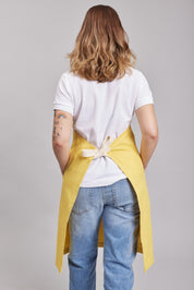 Delantal Pechera Bicolor Prime Chef Melbourne Amarillo