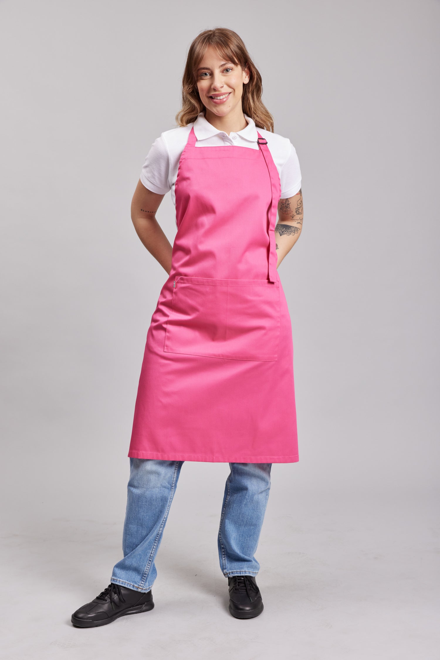 Delantal Pechera Prime Chef Darwin Fucsia