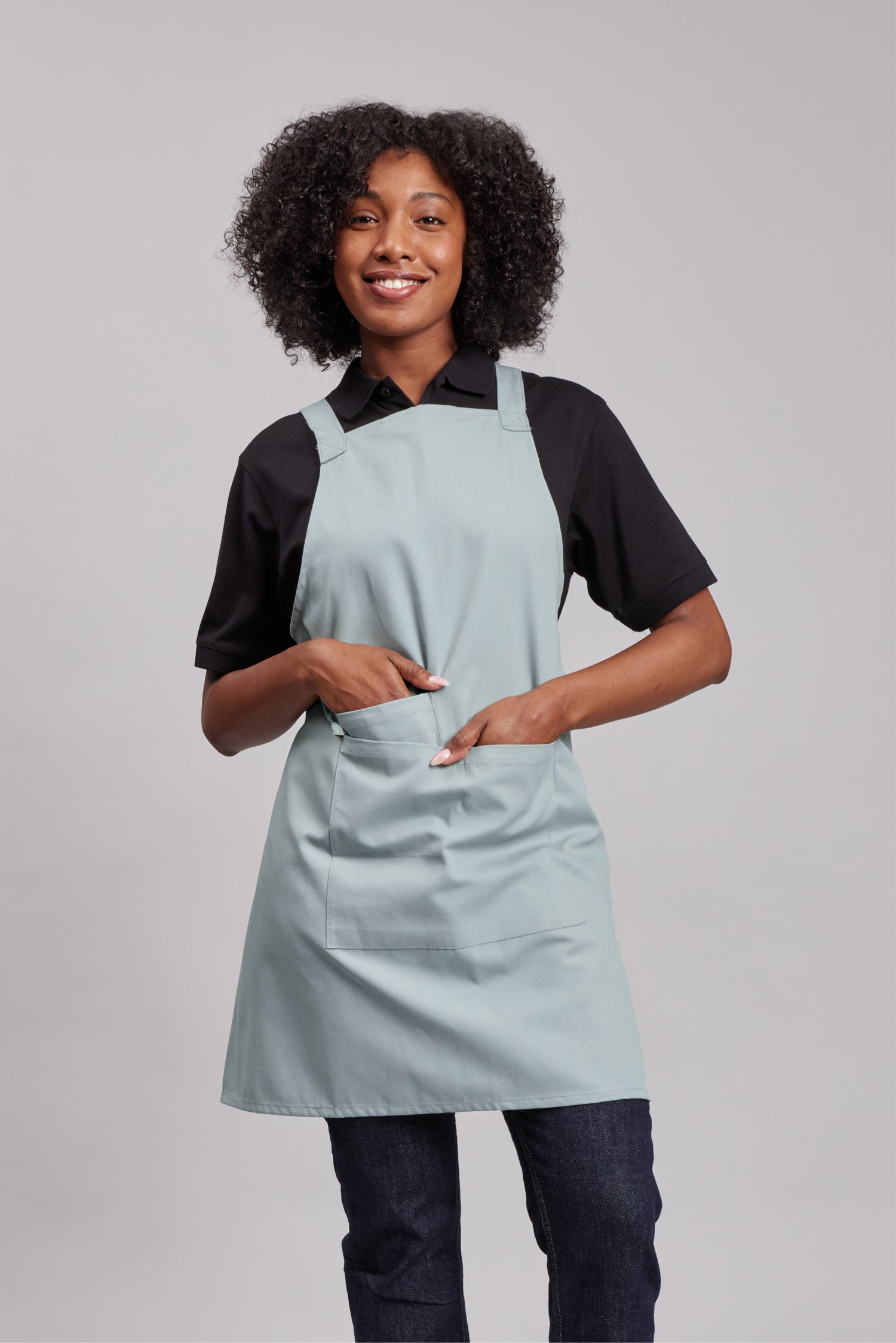 Delantal Pechera Orgánica Prime Chef Tasmania Eucalipto