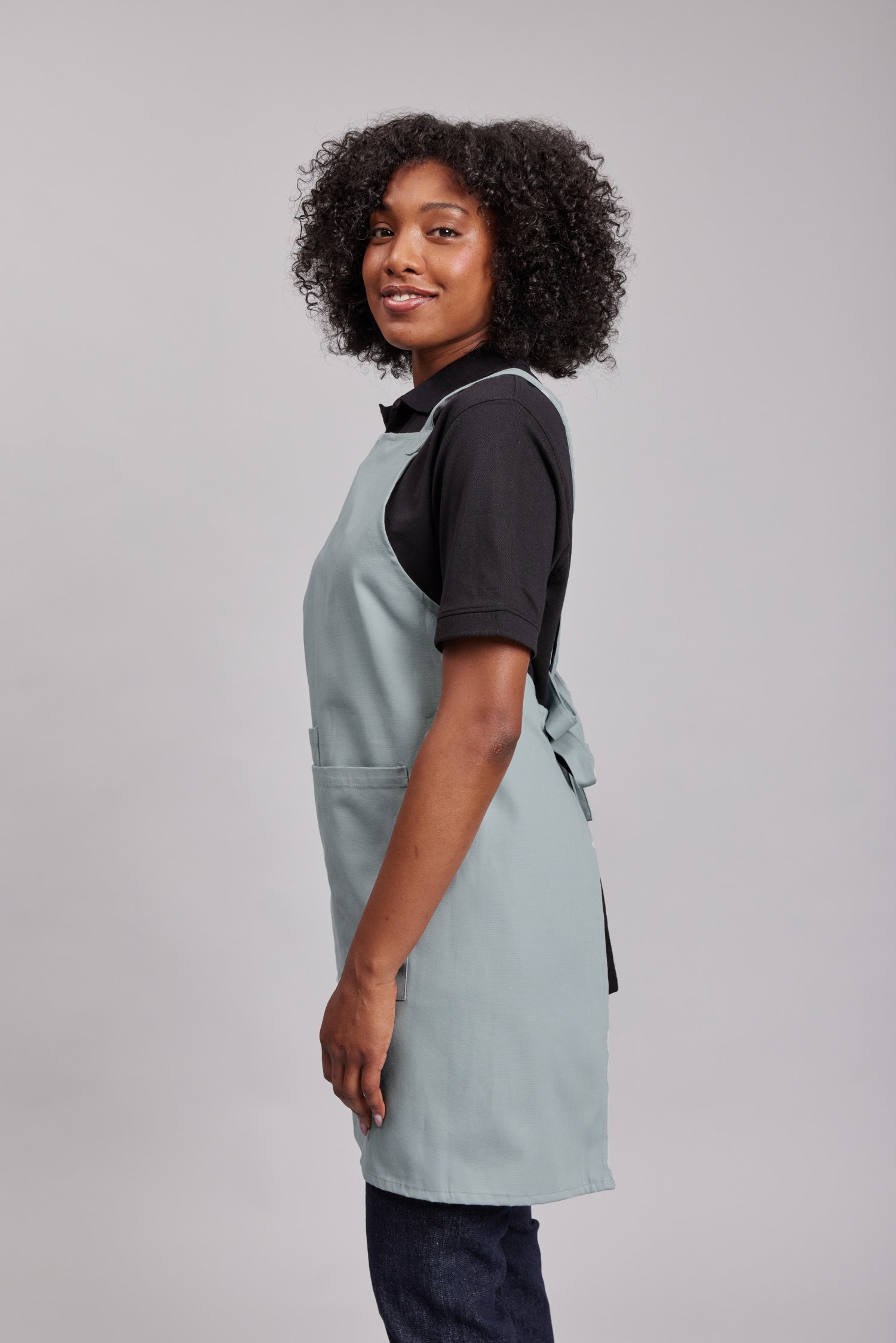 Delantal Pechera Orgánica Prime Chef Tasmania Eucalipto