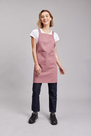 Delantal Pechera Orgánica Prime Chef Tasmania Rosa Palo