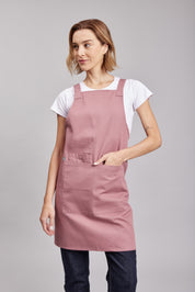 Delantal Pechera Orgánica Prime Chef Tasmania Rosa Palo