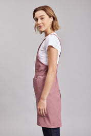Delantal Pechera Orgánica Prime Chef Tasmania Rosa Palo