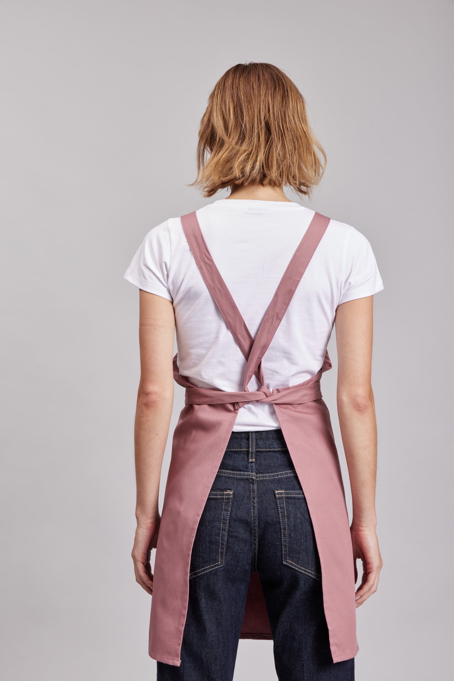 Delantal Pechera Orgánica Prime Chef Tasmania Rosa Palo