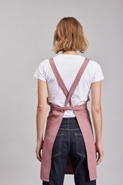 Delantal Pechera Orgánica Prime Chef Tasmania Rosa Palo
