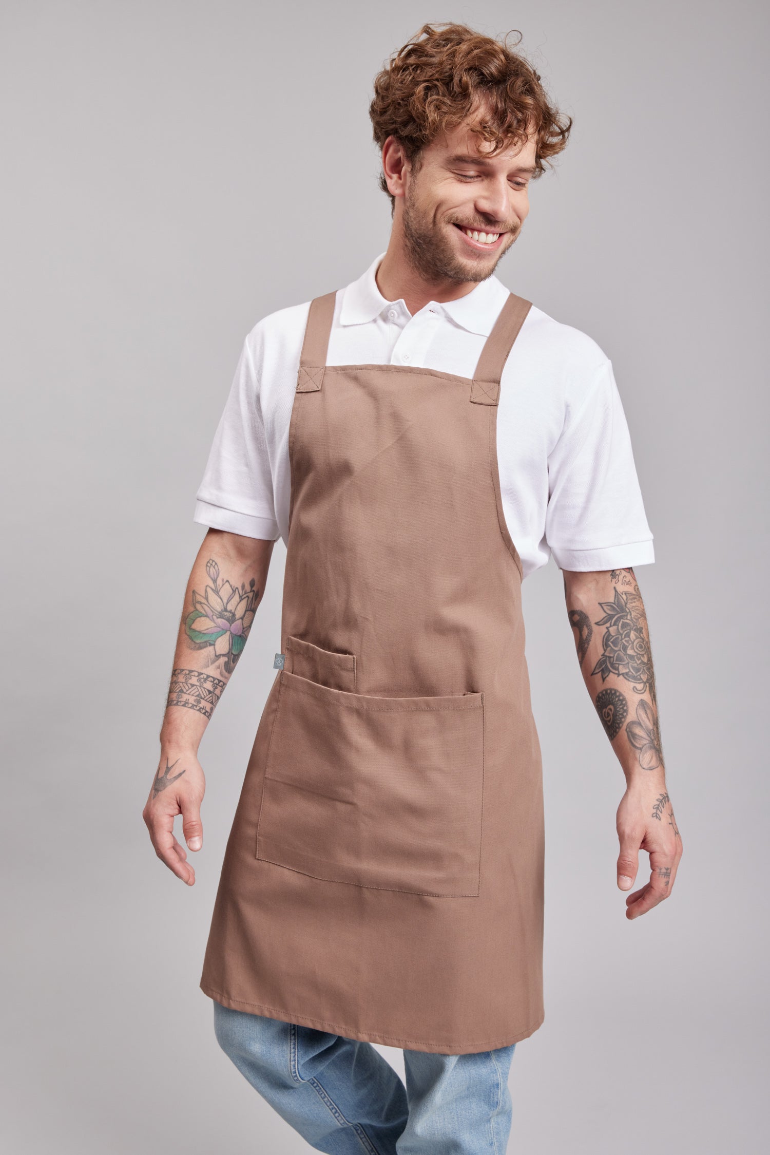 Delantal Pechera Orgánica Prime Chef Tasmania Avellana