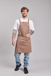 Delantal Pechera Orgánica Prime Chef Tasmania Avellana