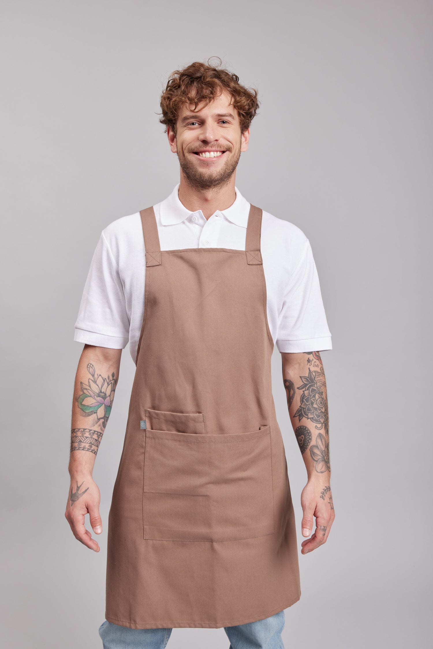 Delantal Pechera Orgánica Prime Chef Tasmania Avellana