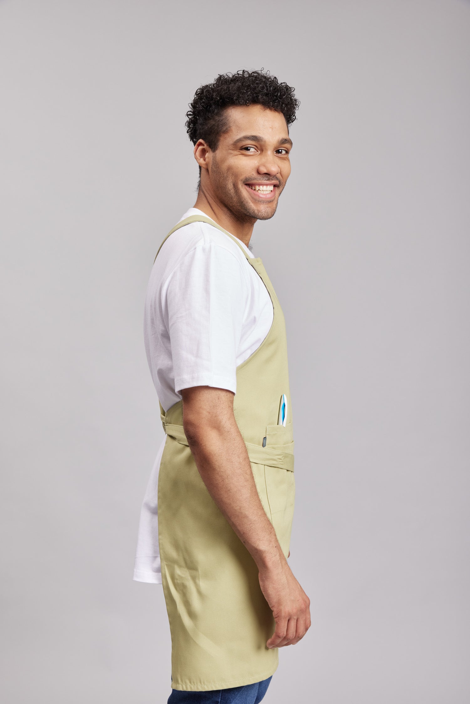 Delantal Pechera Orgánica Prime Chef Tasmania Pistacho