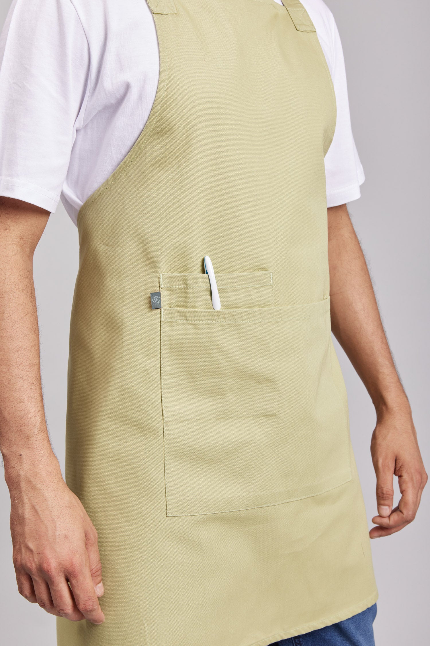 Delantal Pechera Orgánica Prime Chef Tasmania Pistacho