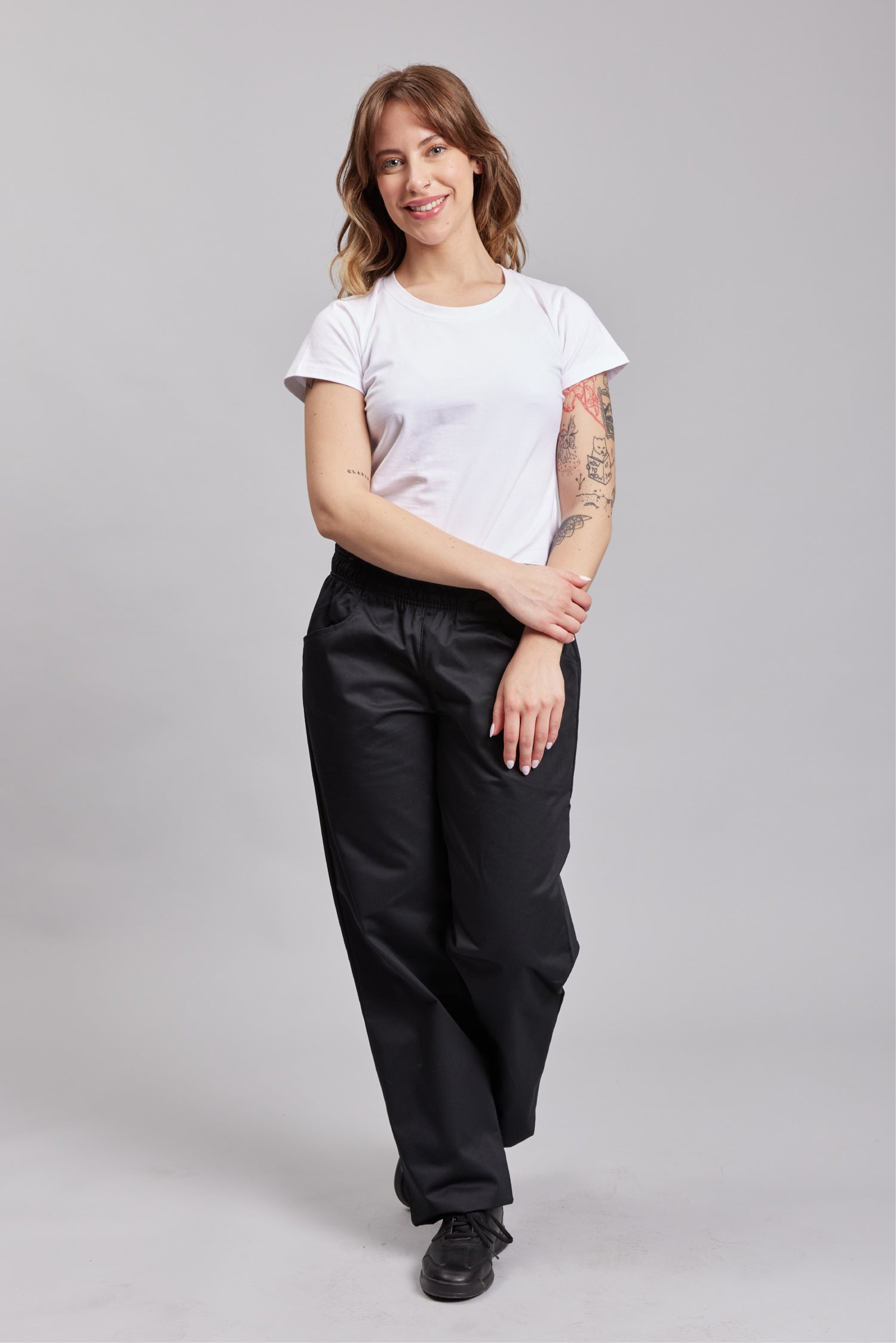 Pantalones Prime Chef Mujer Baggy Negros