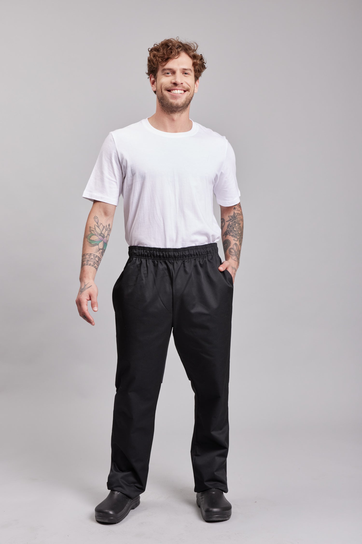 Pantalón Slim Cool Mesh Negro Unisex