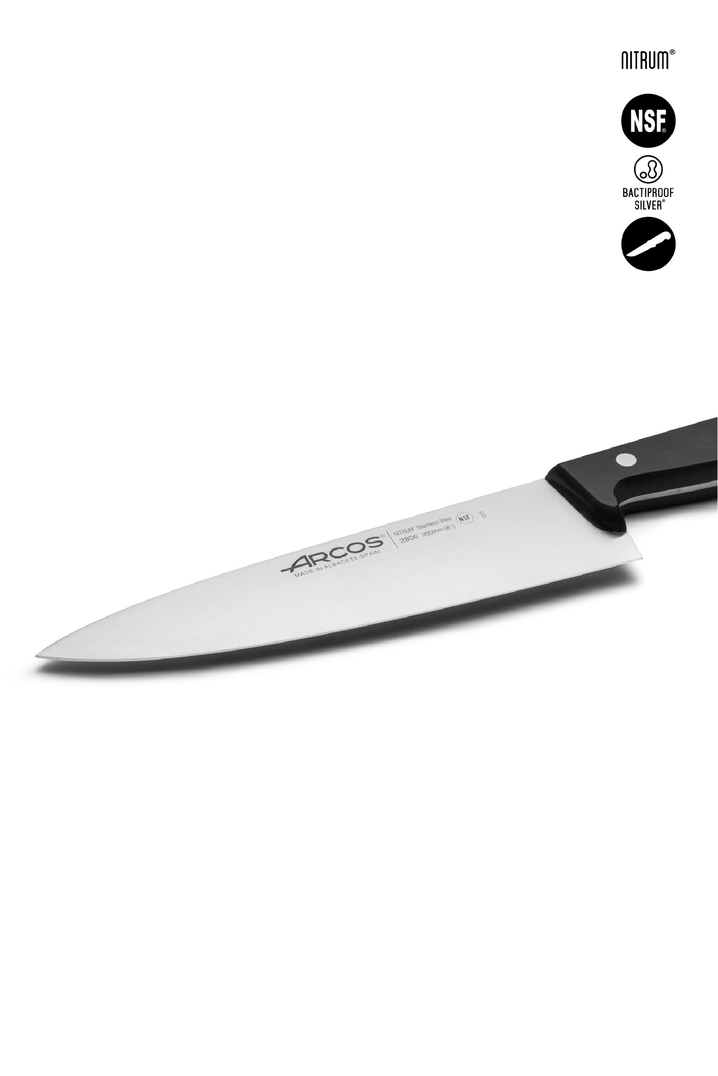 Cuchillo medio golpe premium Arcos 20cm Línea Universal