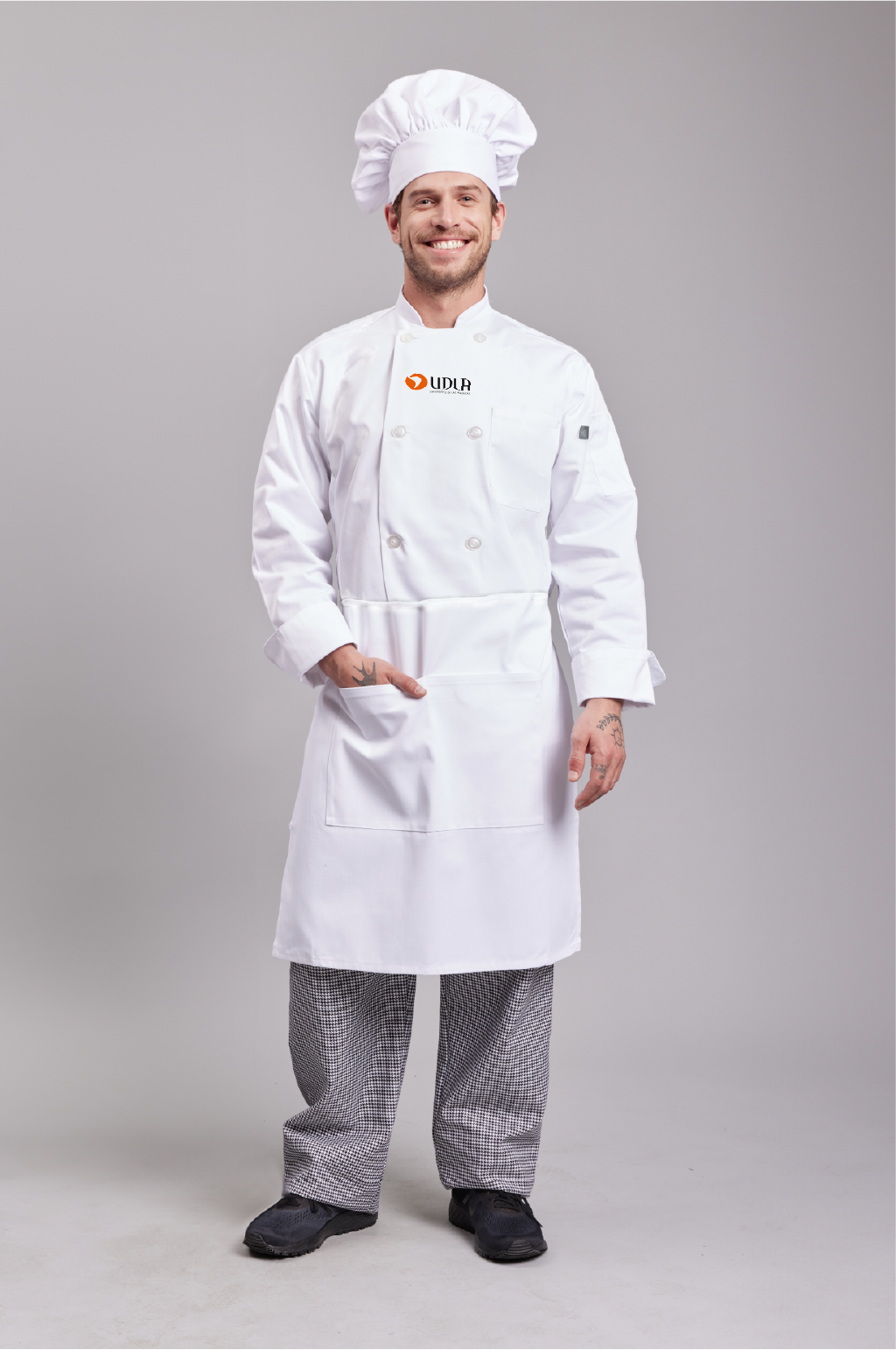 Set Uniforme Estudiante Cocina UDLA Clásico Unisex