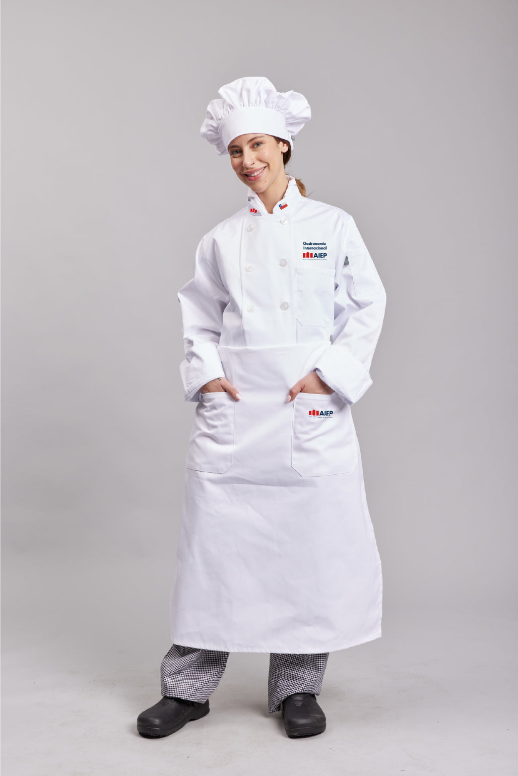Set Uniforme Estudiante Cocina AIEP Clásico Mujer