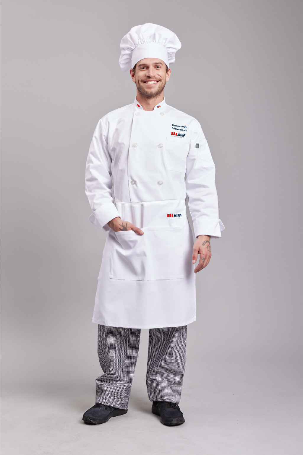 Set Uniforme Estudiante Cocina AIEP Clásico Unisex