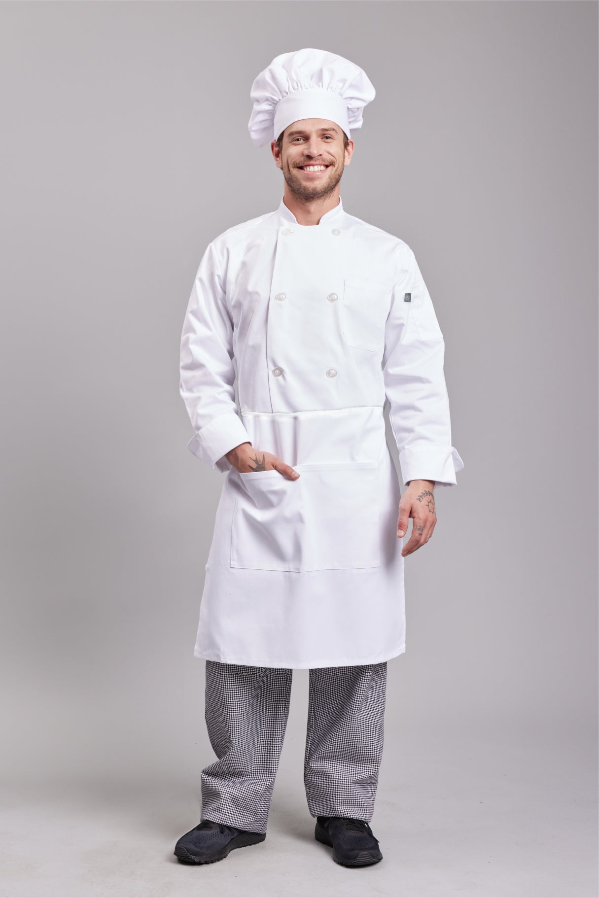 Vestimenta Chef Ropa De Cocinero Set Uniforme Estudiante Cocina