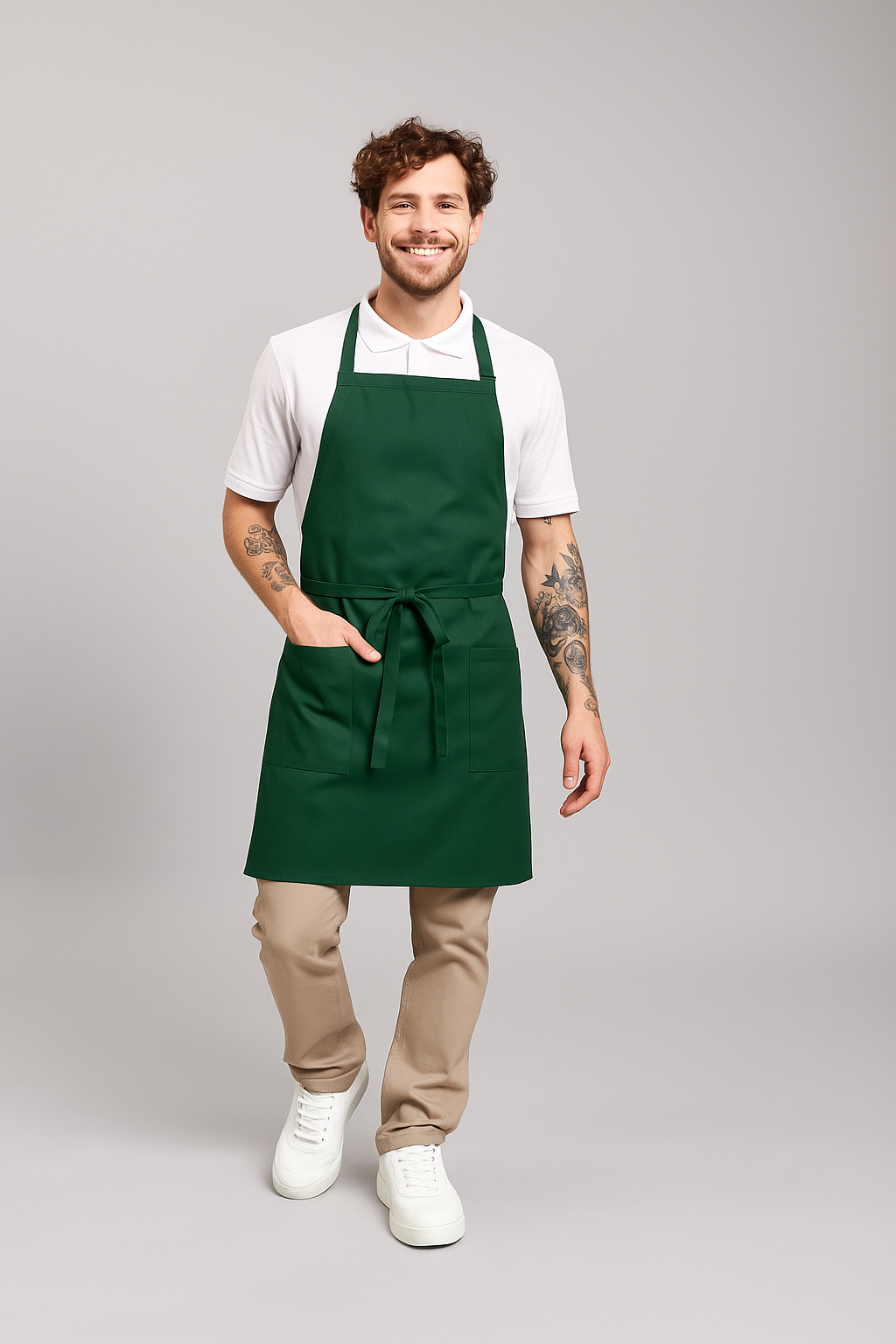 Delantal Pechera Prime Chef Gladstone Verde Hunter