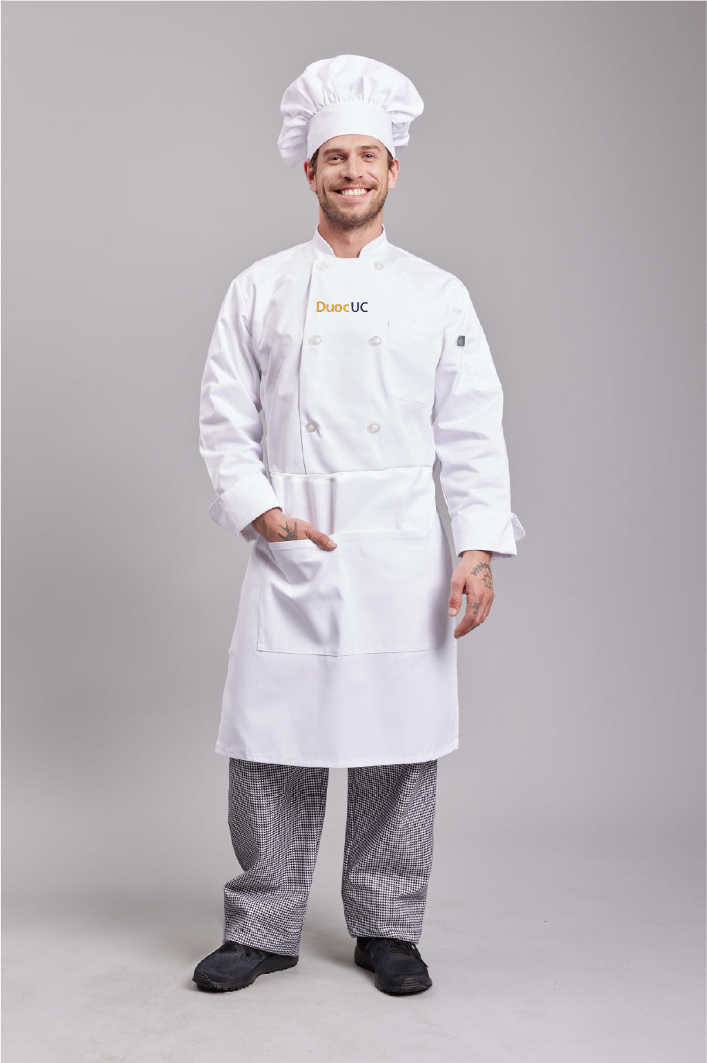 Set Uniforme Estudiante Cocina DUOC UC Clásico Unisex